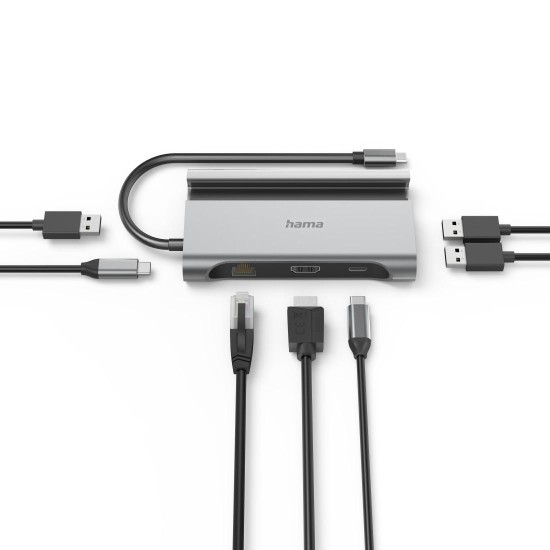 Докинг станция за лаптоп HAMA "Connect2Mobile V2" USB-C 7 в 1