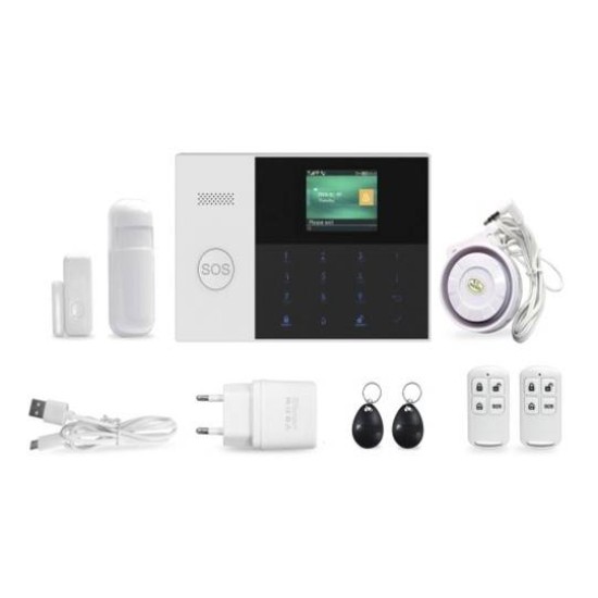 Безжична алармена система PG-105, 4G, Пълен комплект