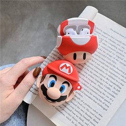 Силиконов калъф Супер Марио за AirPods Pro