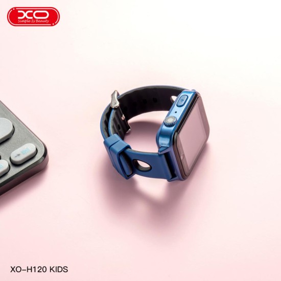 XO Смарт часовник за деца, Kids H100, 2G SIM - розов