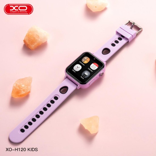 XO Смарт часовник за деца, Kids H100, 2G SIM - розов