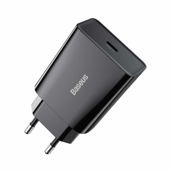 Зарядно BASEUS 220V 20W, USB-C, 3A - черен  