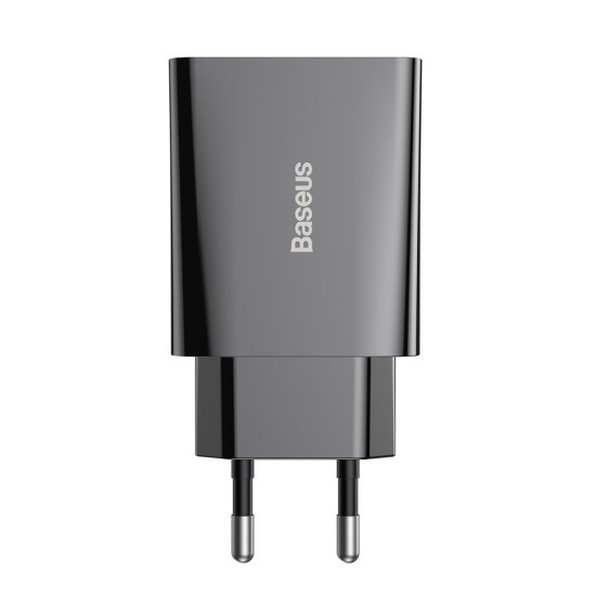 Зарядно BASEUS 220V 20W, USB-C, 3A - черен  