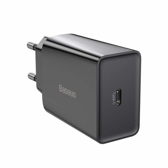 Зарядно BASEUS 220V 20W, USB-C, 3A - черен  