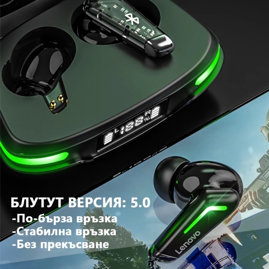 Lenovo ThinkPlus Live pods GM / Gaming TWS - черни